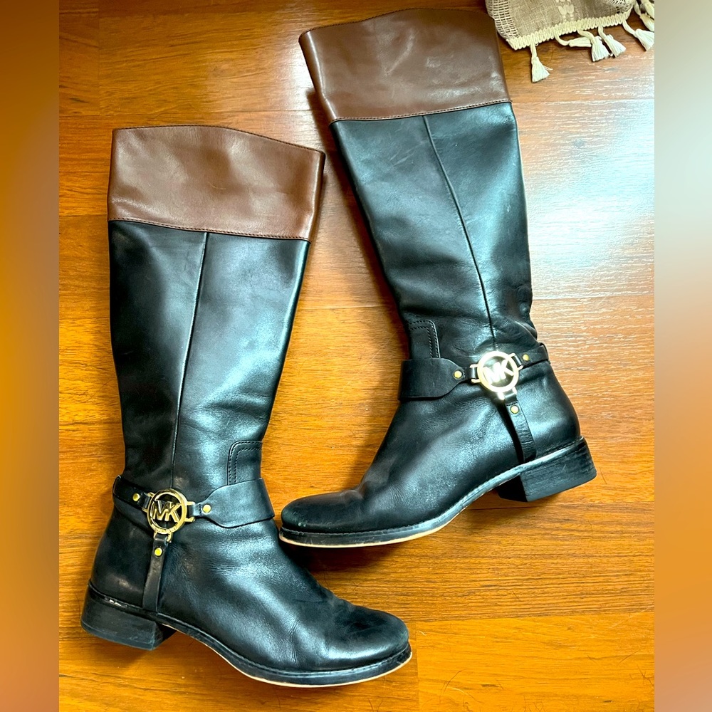 Michael Kors leather Riding boots size 9.5